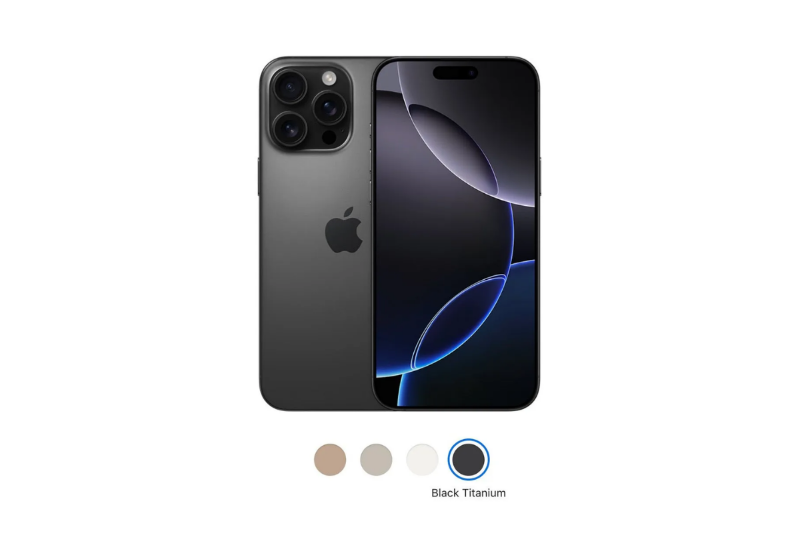 iPhone titan đen khung titan cấp 5, thiết kế sang trọng bền bỉ