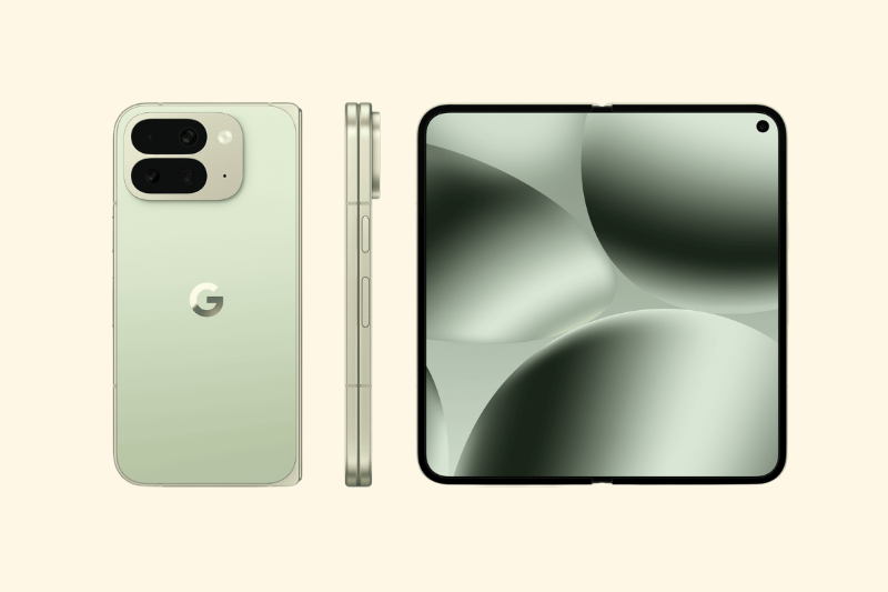 Google Pixel 10 Pro Fold gập vuông, AI Gemini, camera đẹp, chip Tensor G5