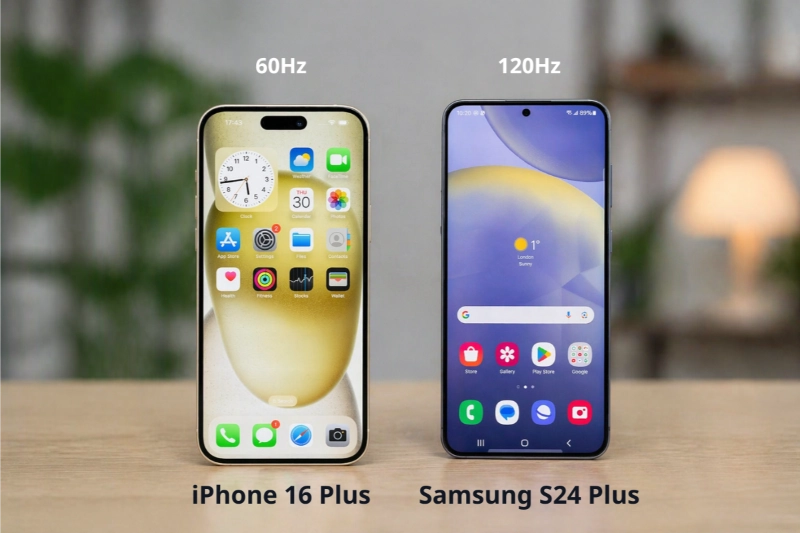 Màn hình Samsung S24 Plus vượt trội hơn với tần số quét 120Hz