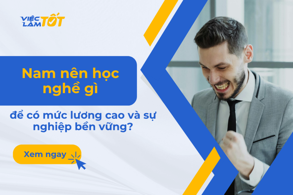 Nam nên học nghề gì để có mức lương cao và sự nghiệp bền vững? Nam giới đang làm việc trong môi trường kỹ thuật hiện đại