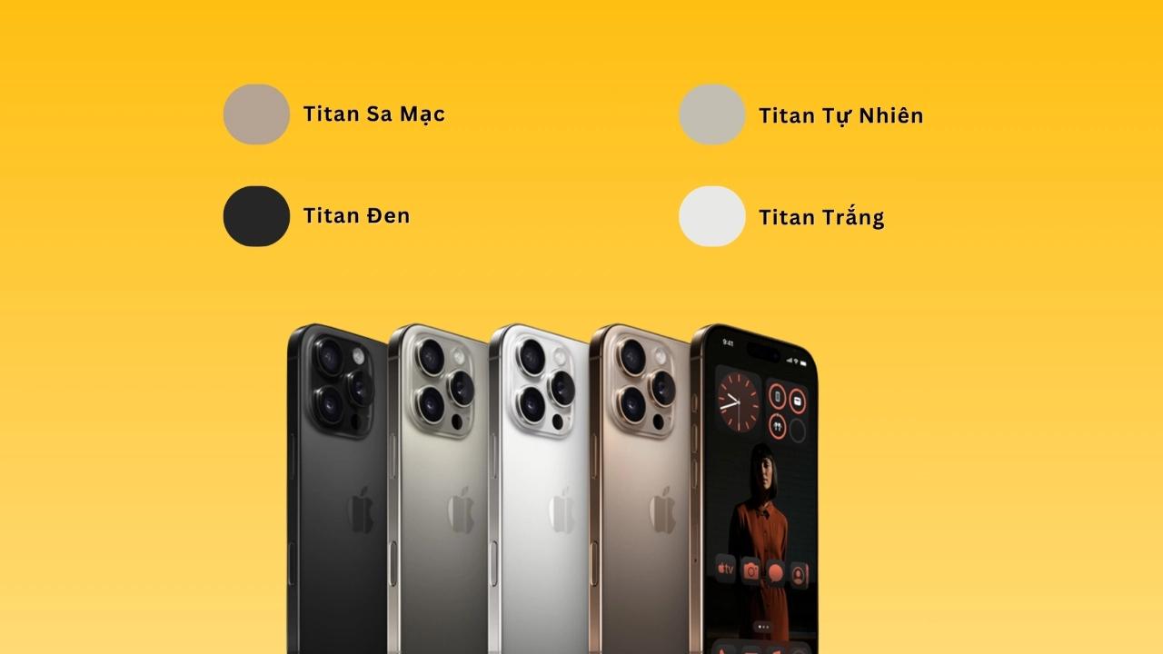 Màu sắc iPhone 16 Pro Max