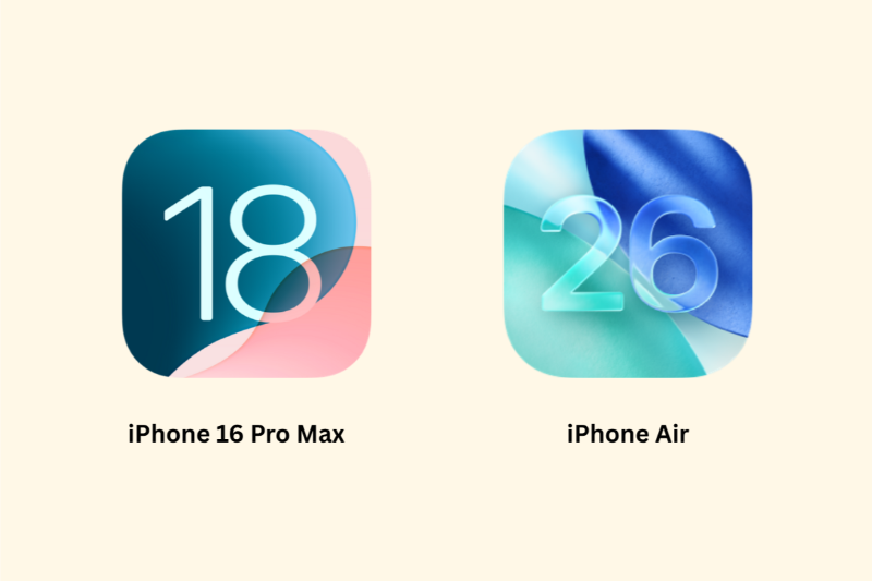 So sánh iPhone Air và iPhone 16 Pro Max - Hệ điều hành