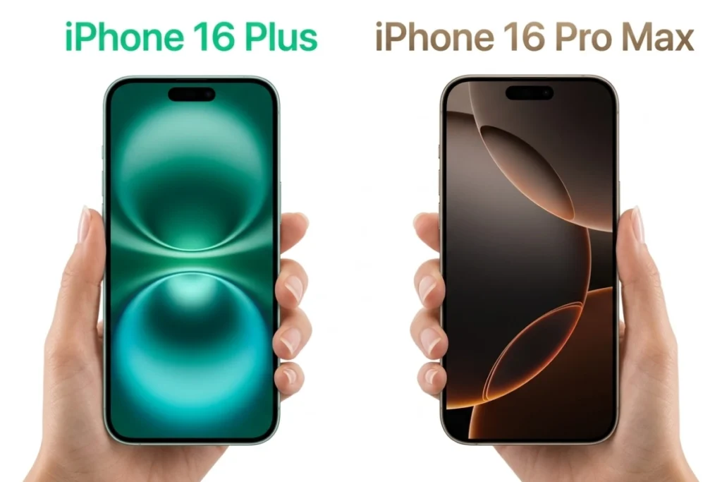 So sánh iPhone 16 Plus và iPhone 16 Pro Max