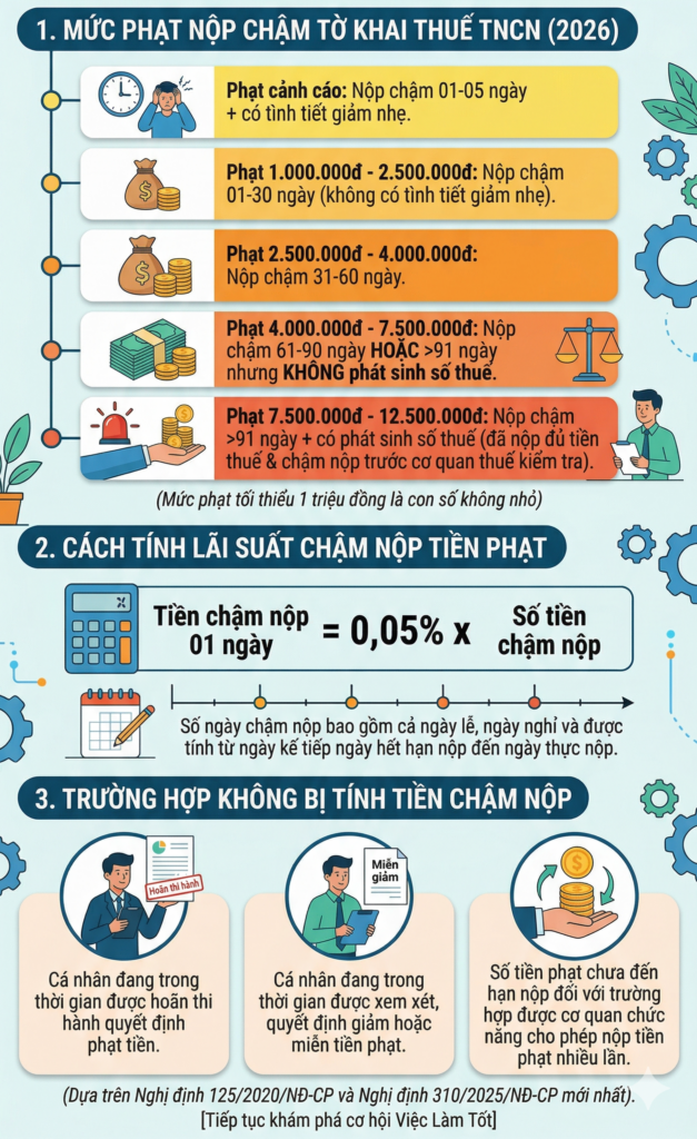 Bảng mức phạt vi phạm hành chính về thuế