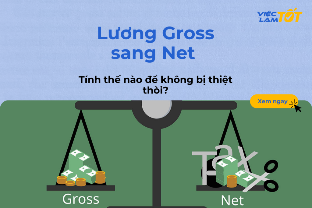 Lương Gross sang Net tính thế nào để không bị thiệt thòi? Cách tính lương Gross sang Net