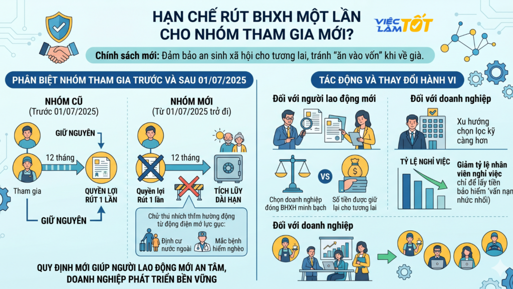 Hạn chế rút bhxh 1 lần