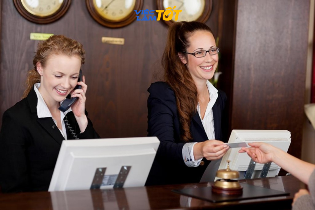 Nghề lễ tân mở ra nhiều cơ hội thăng tiến lên các vị trí quản lý