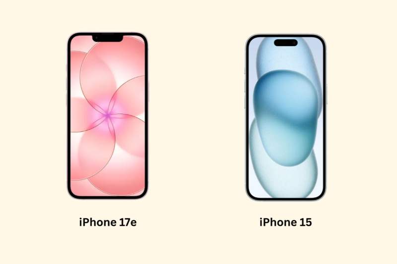 So sánh iPhone 17e và iPhone 15 - Màn hình