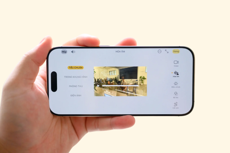 Tính năng Audio Mix chỉnh âm thanh video rõ nét, lọc tạp âm hiệu quả