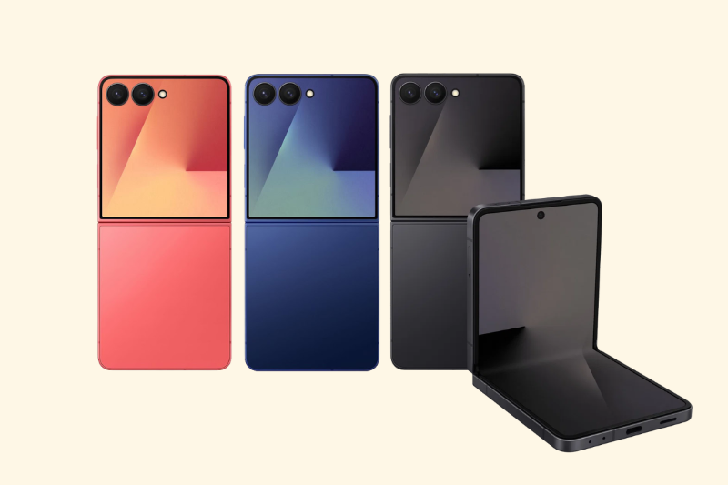 Samsung Galaxy Z Flip 7 gập vỏ sò nhỏ gọn, màn phụ lớn, camera 50MP