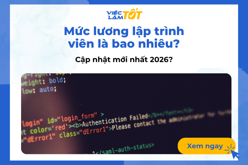 Mức lương lập trình viên là bao nhiêu? Cập nhật mới nhất 2026? Lập trình viên đang làm việc chuyên nghiệp với hệ thống máy tính hiện đại