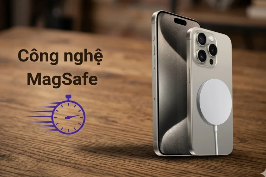 Dung lượng pin 4.441 mAh kết hợp với sự tối ưu hóa của chip 3nm giúp iPhone 15 Pro Max duy trì thời gian sử dụng liên tục lên đến hơn 10 tiếng với các tác vụ hỗn hợp