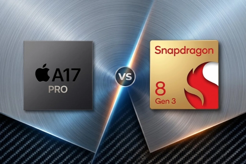 Chip A17 Pro 3nm và Snapdragon 8 Gen 3