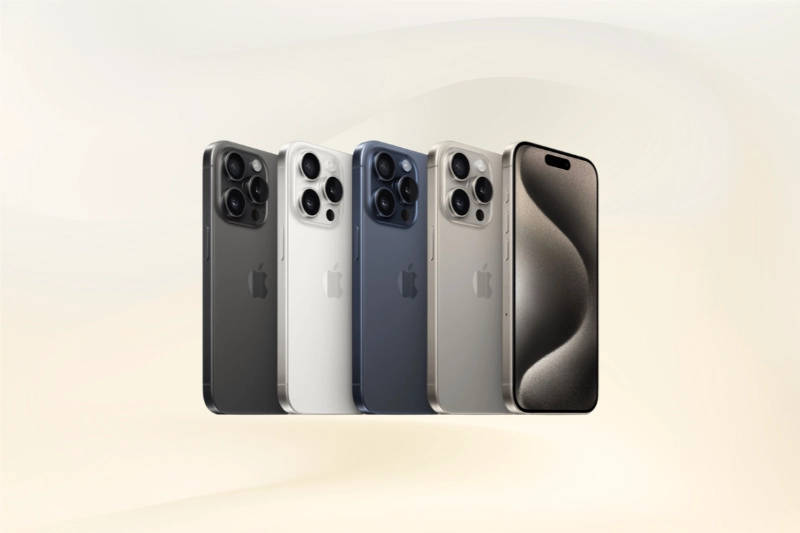 iPhone 15 Pro có khung viền titan sang trọng, bền bỉ.