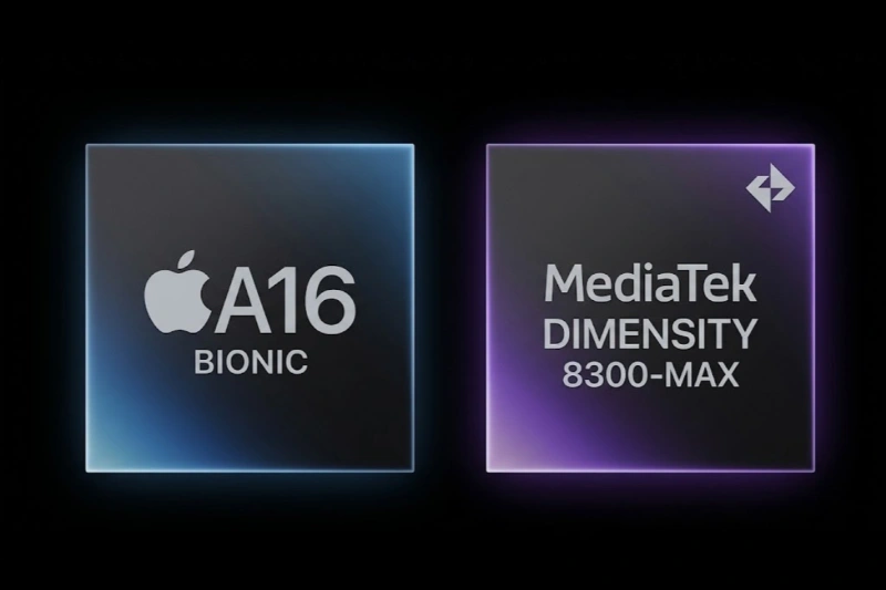 Chip Apple A16 và chip Dimensity 8300-MAX