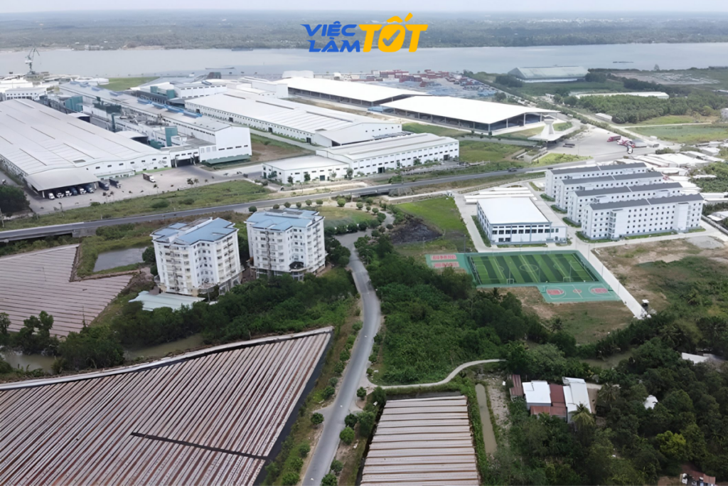 Vị trí mặt tiền tiếp giáp Quốc lộ 1A của khu công nghiệp An Nghiệp Sóc Trăng