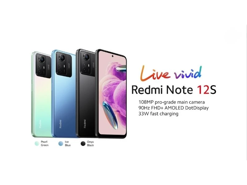 Các màu sắc Xiaomi Redmi Note 12S