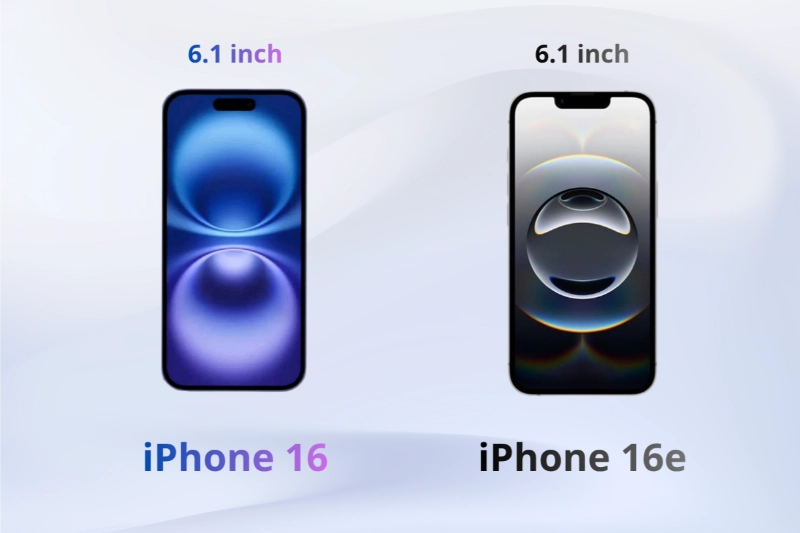 iPhone 16 màn hình sáng, màu sắc sống động hơn so với iPhone 16e