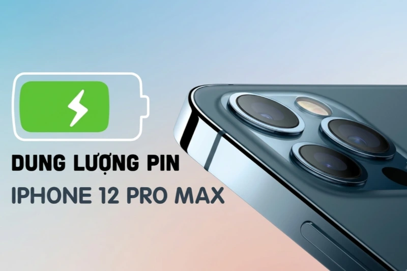 Thời lượng pin iPhone 12 Pro Max dùng thoải mái cả ngày dài.

