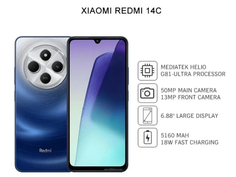 Thông số kỹ thuật Xiaomi Redmi 14C