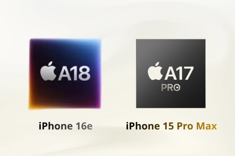 iPhone 16e với Chip A18, iPhone 15 Pro Max với chip A17 Pro mạnh mẽ dù đã ra mắt lâu hơn
