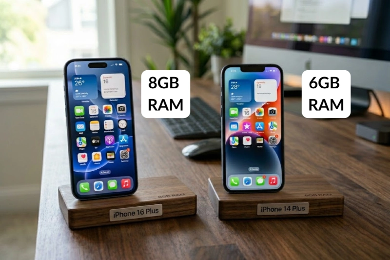 iPhone 16 Plus đảm bảo khả năng lưu trữ dài hạn với 8GB RAM