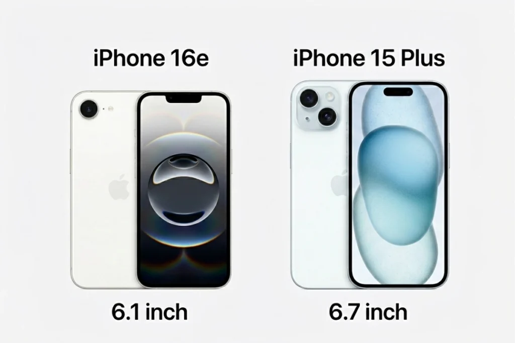 Màn hình là điểm khác biệt lớn nhất khi iPhone 15 Plus sở hữu kích thước 6.7 inch