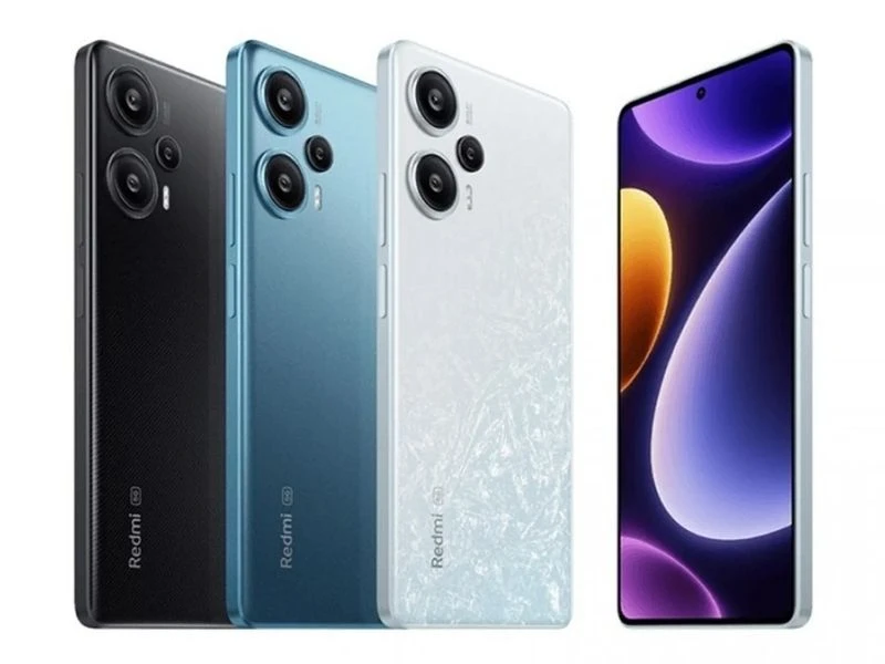 Xiaomi Redmi Note 12 Turbo có 3 màu: Đen carbon (Carbon Black), Xanh đại dương (Xinghai Blue) và Trắng ánh băng (Ice Feather White).