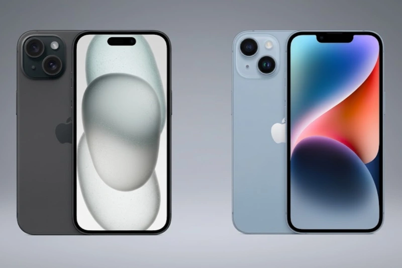iPhone 15 loại bỏ hoàn toàn phần khuyết đỉnh tai thỏ truyền thống của iPhone 14 để chuyển sang cụm Dynamic Island