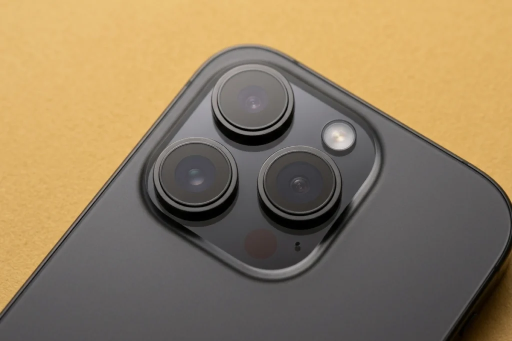Hệ thống camera trên iPhone 15 Pro Max là một bước nhảy vọt với cảm biến chính 48MP và khả năng chụp ảnh mặc định ở độ phân giải 24MP để cân bằng chi tiết