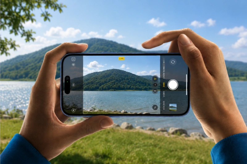 Camera 48MP Fussion và Ultra Wide 12MP có khả năng lấy nét tự động