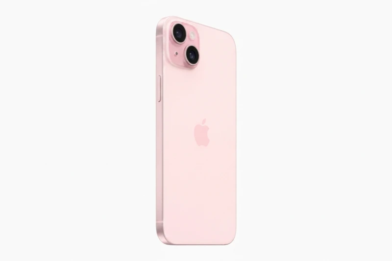 iPhone 15 Plus màu Hồng sở hữu mặt lưng kính pha màu độc đáo và chiều sâu thị giác ấn tượng