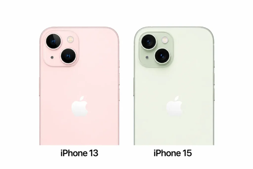 Sự khác biệt lớn nhất nằm ở camera chính: iPhone 15 sở hữu cảm biến 48MP, trong khi iPhone 13 chỉ dừng lại ở 12MP