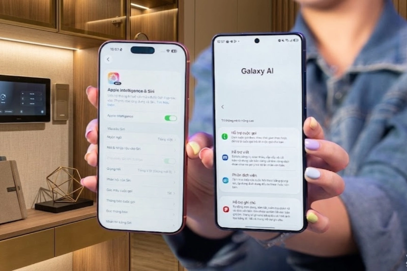 Apple Intelligence đối đầu Galaxy AI