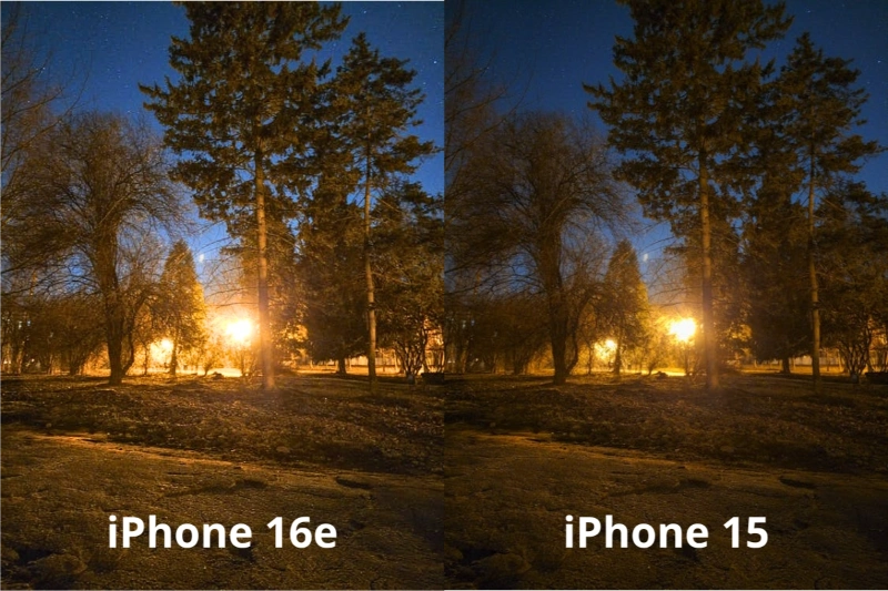 Chế độ ban đêm hoạt động hiệu quả trên iPhone 16e