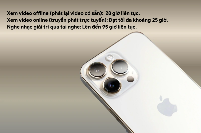 iPhone 13 Pro Max cho khả năng duy trì năng lượng cực kỳ ấn tượng