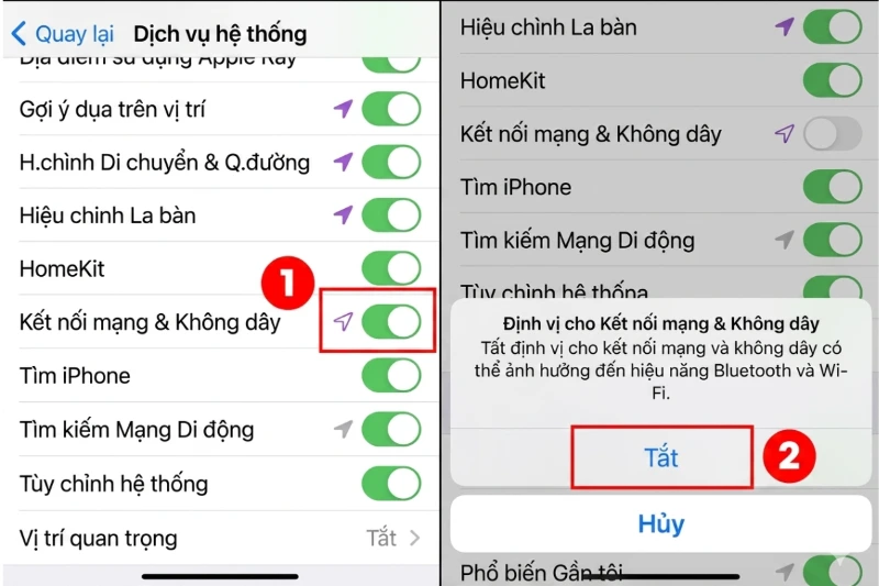 Kết nối mạng không dây và đăng nhập tài khoản cá nhân