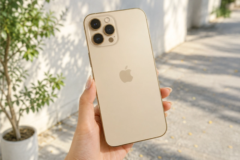 Phone 12 Pro Max màu Vàng sang trọng, đậm chất hoàng gia.