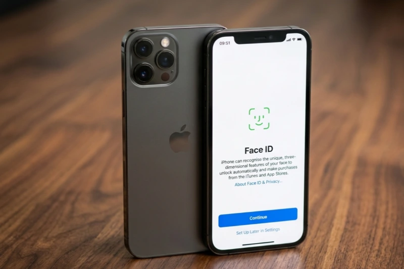 Cài đặt bảo mật với Face ID và mật mã