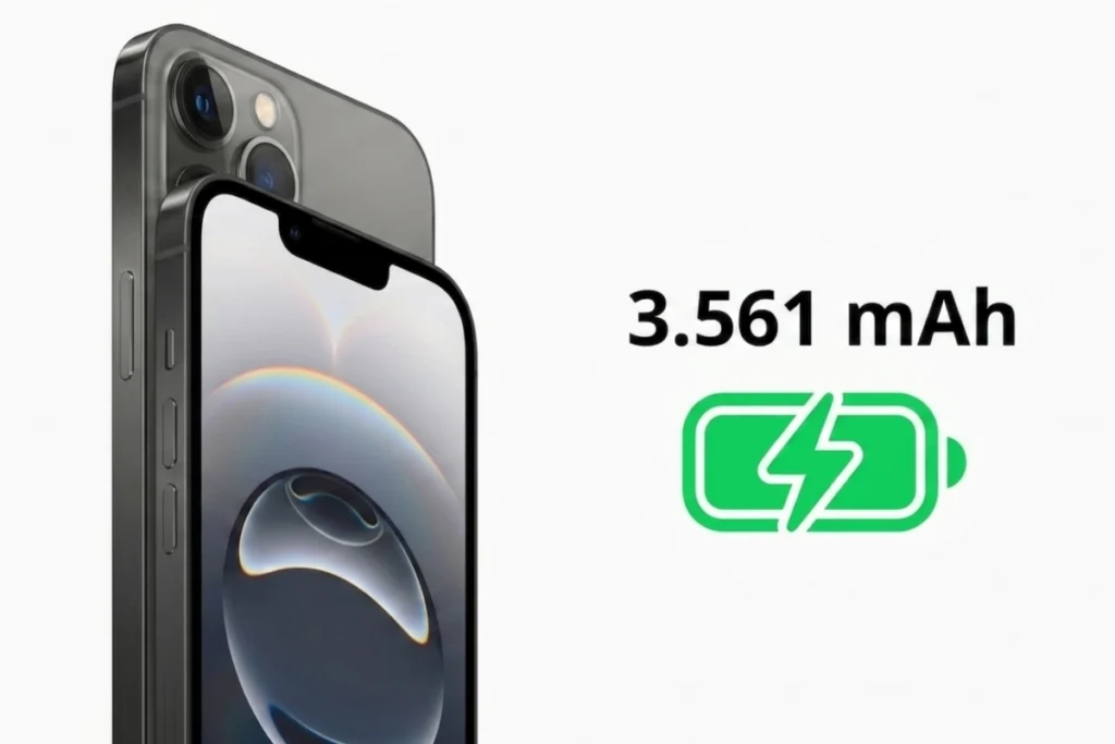 iPhone 16e dung lượng pin 3.561 mAh