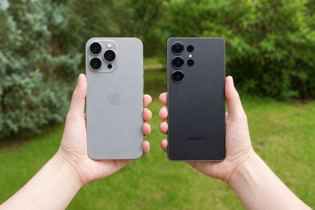 So sánh Samsung S25 Ultra và iPhone 15 Pro Max chi tiết 2026