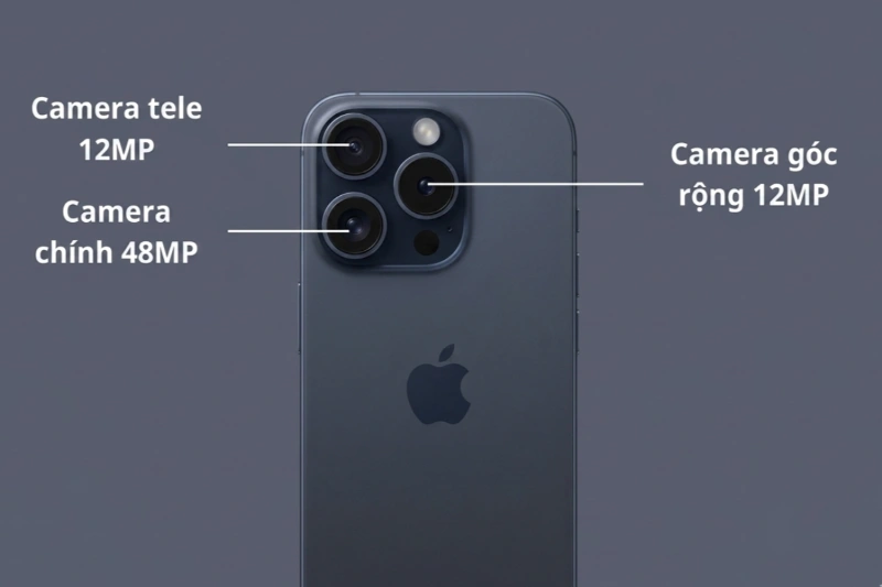 Hệ thống camera trên iPhone 15 Pro cho ảnh sắc nét và màu sắc chân thực
