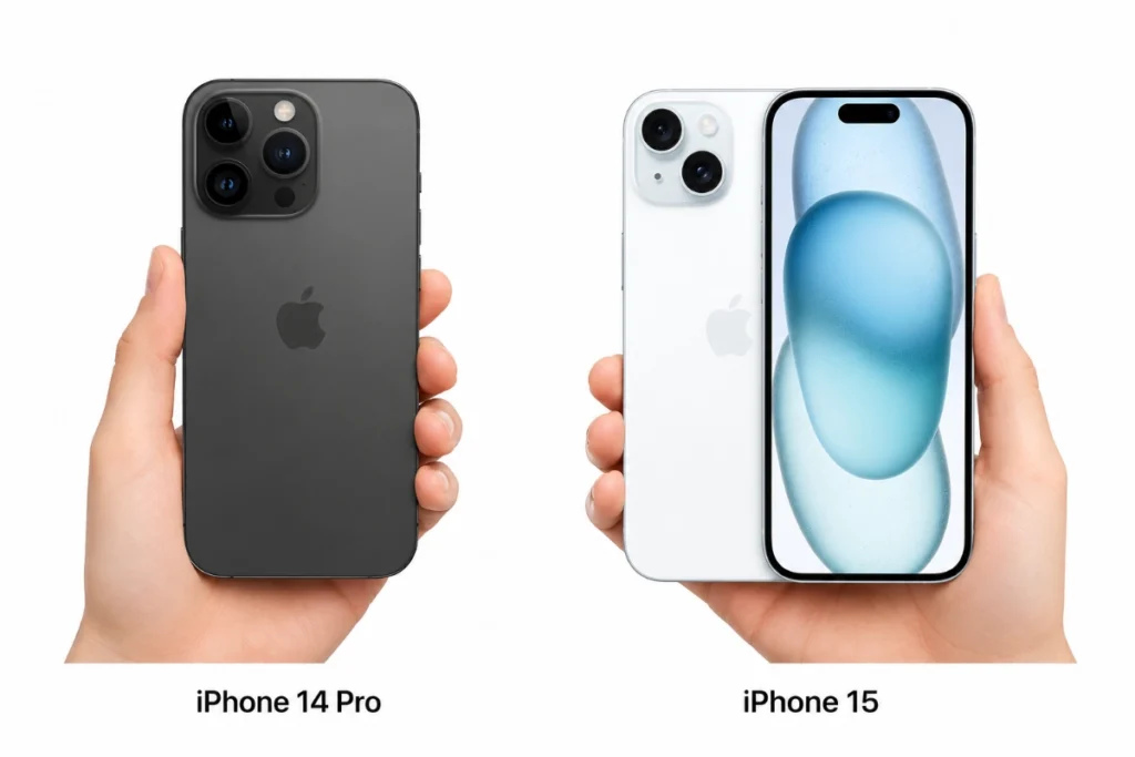 So sánh iPhone 15 và iPhone 14 Pro: Chọn sự mới mẻ của USB-C hay đẳng cấp màn hình 120Hz?