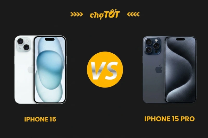 So sánh kích thước iPhone 15 với iPhone 15 Pro