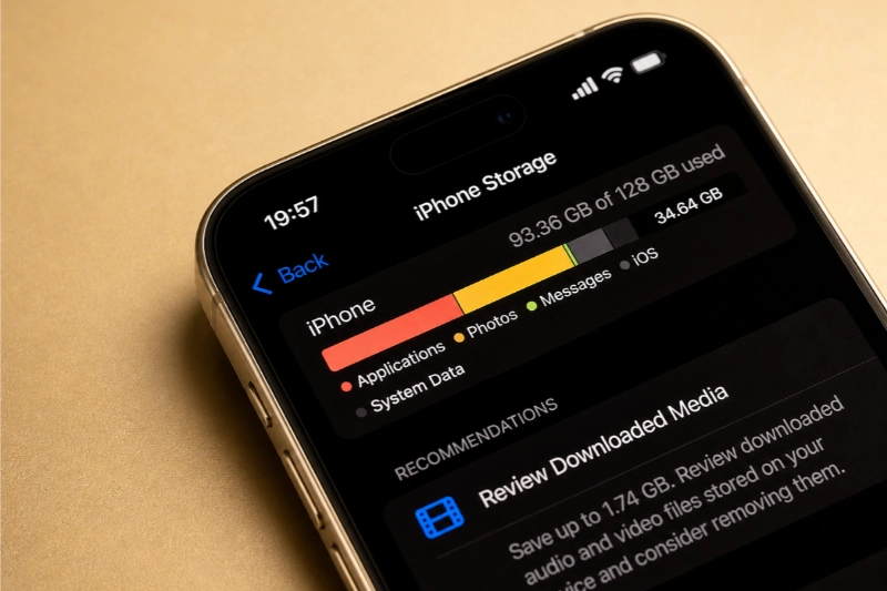 Dung lượng 256GB vừa phải, thoải mái, phù hợp dùng lâu dài.