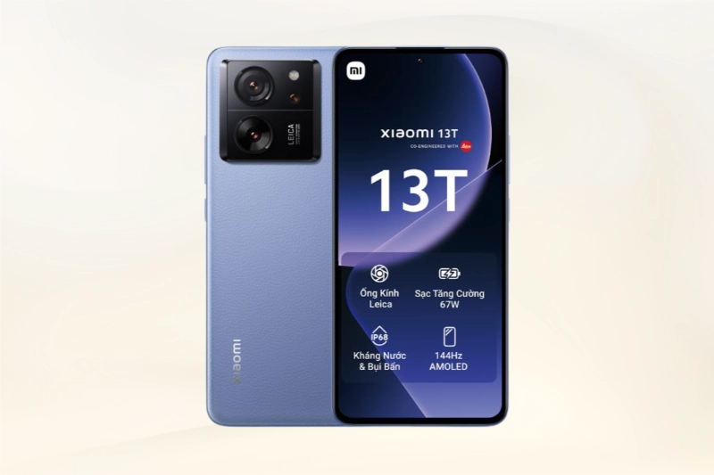 Xiaomi 13T hiệu năng mạnh mẽ, dung lượng RAM lớn, màn hình mượt mà.