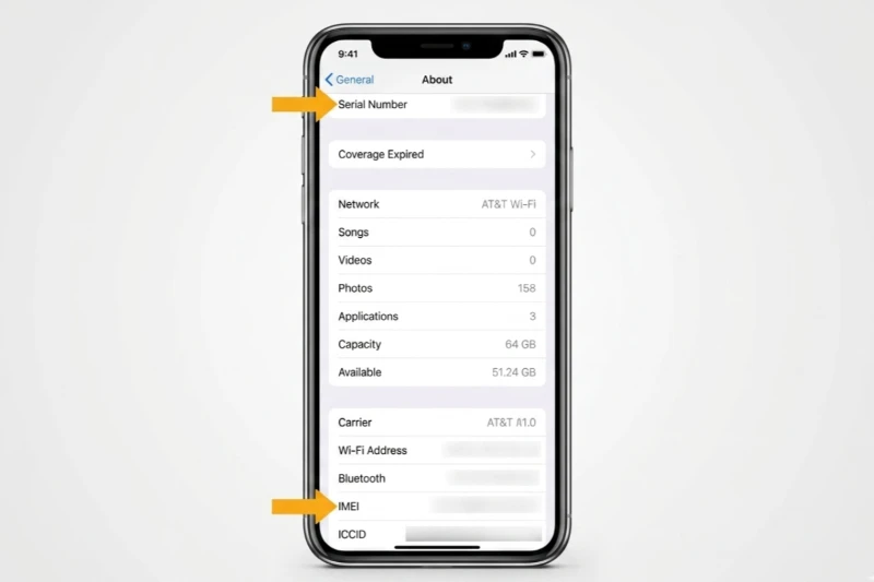 Đối chiếu số IMEI trong phần Cài đặt với số IMEI khắc trên khay sim của iPhone 12 Pro để đảm bảo chúng trùng khớp nhau