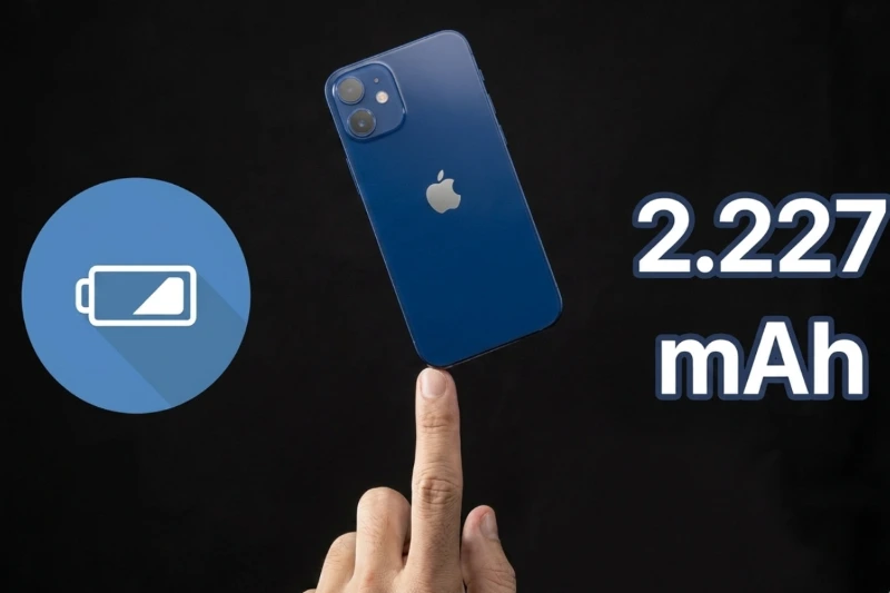 truy cập Cài đặt > Pin > Tình trạng pin để kiểm tra dung lượng tối đa trên iPhone 12 mini cũ
