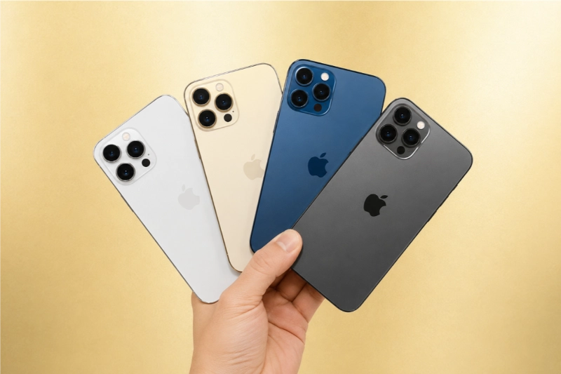 iPhone 12 Pro Max có mấy màu? Màu nào đẹp nhất? Cách chọn màu phù hợp Các phiên bản màu sắc của iPhone 12 Pro Max
