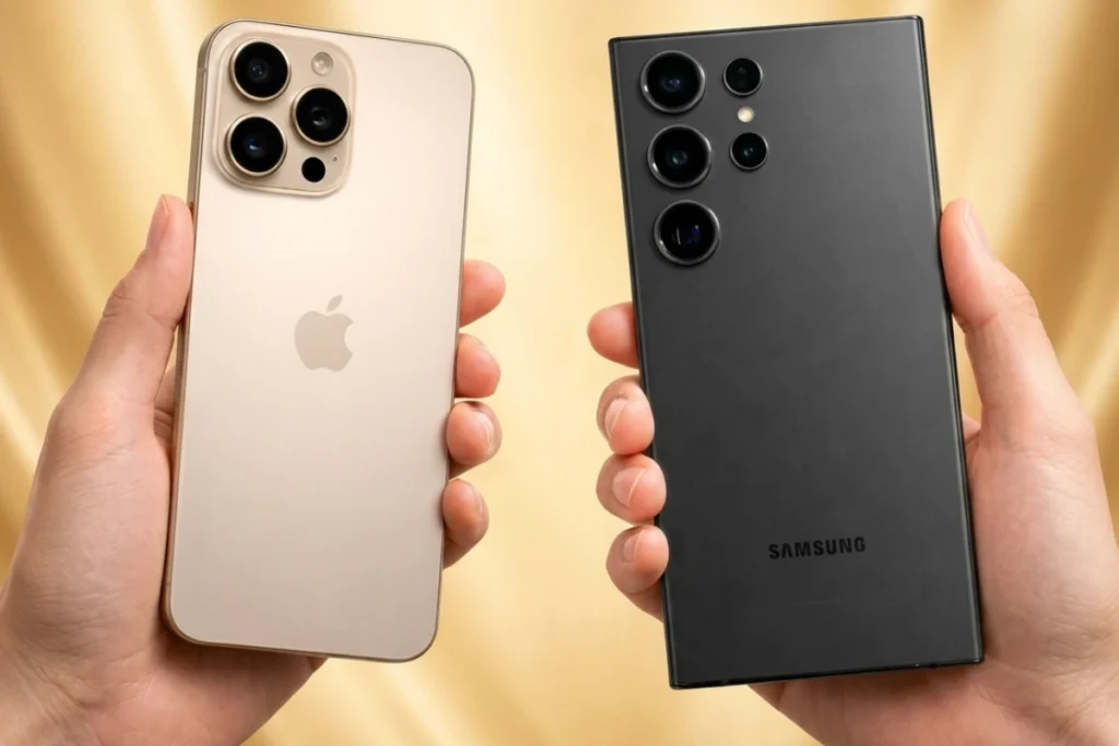 Galaxy S24 Ultra nhỉnh hơn về độ phân giải camera và có bút S-Pen, nhưng iPhone 15 Pro lại vượt trội về sức mạnh chip A17 Pro